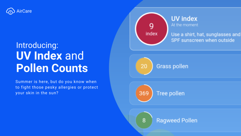 AirCare Introduces New Pollen/UV Feature in the US